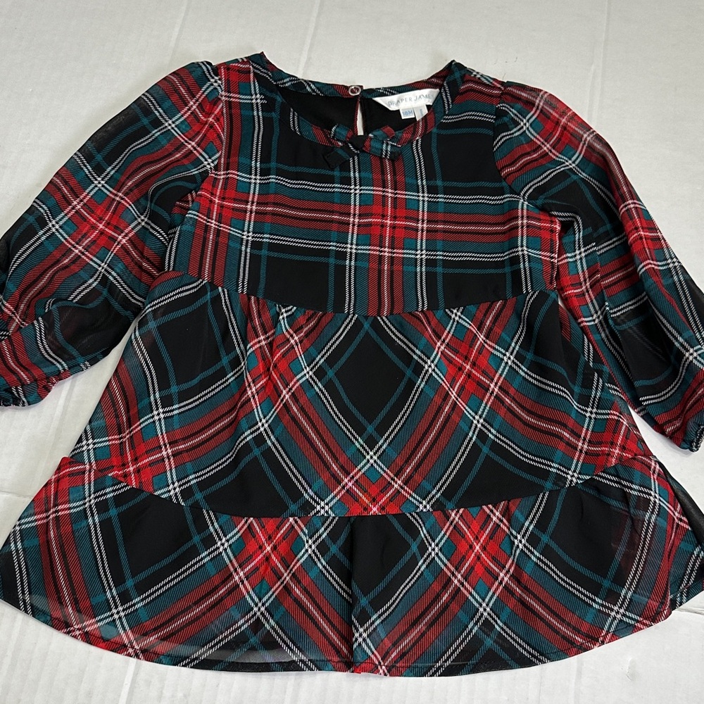 Draper James Baby Girl Size 18 Months Holiday Plaid‎ Dress